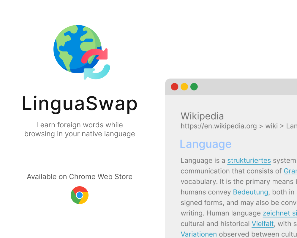 LinguaSwap Chrome Extension